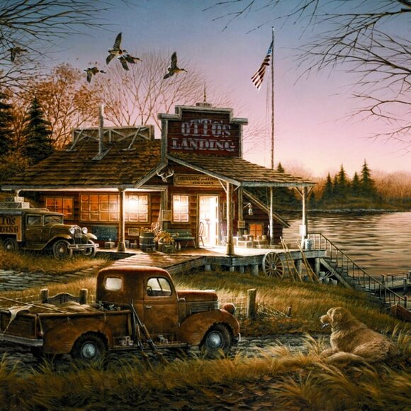 White Mountain Puzzle. Terry Redlin 1000 Piece "Total Comfort" - NEW - Picture 3 of 3